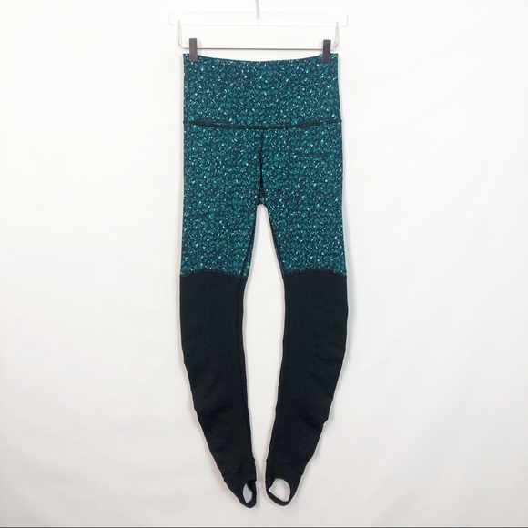 lululemon athletica Pants - Lululemon Wunder Under High Rise Stirrup in Teal 8
